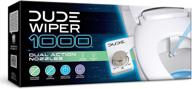 dude wiper 1000 bidet attachment for toilets - white logo