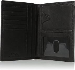 img 1 attached to Buxton Black Passport Wallet with Enhanced Blocking Technology
