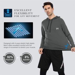 img 1 attached to 🏋️ MEETYOO Men's Lightweight Athletic Workout Sweatshirts: Activewear Clothing for Active Lifestyle