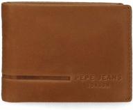 👛 stylish pepe jeans ander camel wallet: a perfect blend of fashion and function logo