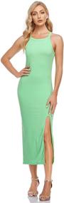 img 4 attached to JLCNCUE Sleeveless Bodycon Dresses: Stylish 👗 Women's Clothing and Dresses for a Casual Look