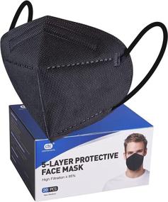 img 4 attached to 🔒 Effective Protection: 20Pcs Disposable, 5 Layer Individually Packaged Particulate Respirators