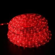 ainfox led rope light, 50 feet 540 leds strip lights, waterproof decorative lighting for indoor and outdoor (red) логотип