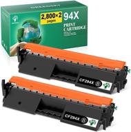 🖨️ hp 94x cf294x/94a cf294a compatible toner cartridge (2 pack) - greensky replacement for hp m118dw mfp m148dw m148fdw m118 m148 m149 toner printer - high yield, black logo