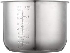 img 4 attached to GJS Gourmet 8 Quart Stainless Steel Inner Pot for NuWave Digital Pressure Cookers – Compatible, Non-OEM