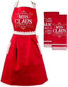 img 4 attached to 🎅 DII North Pole Holiday Chef Collection: Mrs. Claus 3 Piece Kitchen Set for Festive Cooking