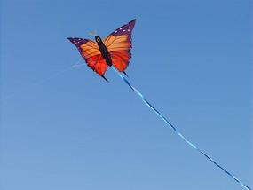 img 2 attached to 🦋 ZHUOYUE Butterfly Kites: 55 Inch Large Easy-to-Fly Kite for Kids & Adults with Long Tail and Kite Spool ─ Perfect Outdoor Game