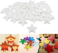 🌟 actenly craft foam stars (100 piece) - star-shaped polystyrene foam for arts and crafts - diy ornaments and decorations - white, 1.4 x 0.45 x 1.4 inches logo