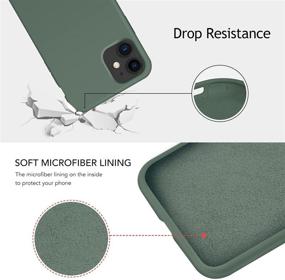 img 1 attached to 🌳 OUXUL iPhone 11 Case, Forest Green Liquid Silicone Gel Rubber Phone Case, Compatible with iPhone 11 Cover 6.1 Inch, Full Body Slim Design with Soft Microfiber Lining, Protective Case