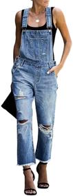 img 2 attached to 👖 Stylish and Versatile: luvamia Women's Casual Stretch Denim Overalls for Comfortable Chic