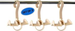 img 4 attached to Home X Rotating Handbag Organizers Hooks Beige