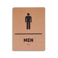 🚹 ada compliant men's restroom sign - optimized bathroom identification sign логотип