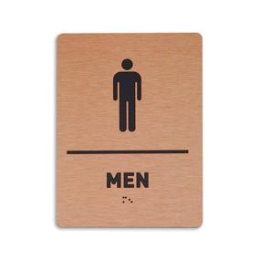 img 4 attached to 🚹 ADA Compliant Men's Restroom Sign - Optimized Bathroom Identification Sign