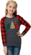 christmas buffalo raglan patchwork tshirt logo