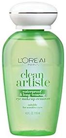 img 1 attached to 💧 L'Oréal Paris Clean Artiste Eye Makeup Remover, Gentle Formula, 4 fl. oz.