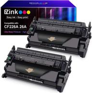 🖨️ e-z ink (tm) compatible toner cartridge for hp 26a cf226a 26x cf226x: efficient replacement for m402n m402dn m402dw mfp m426fdw m426fdn printer (2 black) logo