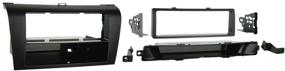 img 1 attached to 📻 Черный комплект для установки панели Metra 99-7504 Single DIN - подходит для Mazda 3 2004-2009