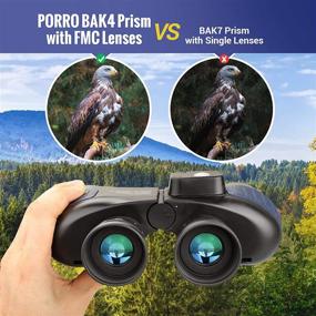 img 1 attached to HUTACT 10X50 Binoculars For Adults PORRO Prism HD Professional Binoculars For Bird Watching Travel Concerts