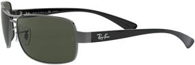 img 2 attached to 🕶️ Ray Ban 0RB3379 01004 58 Rectangular Sunglasses - Unparalleled Style and Protection