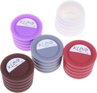 🍾 kloud city 5-pack candy colors silicone wine bottle caps – durable, food-grade stoppers for beverage bottles логотип