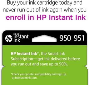 img 1 attached to 🖨️ Original HP 950/951 Ink Cartridges (4-Pack) for HP OfficeJet Series - Eligible for Instant Ink