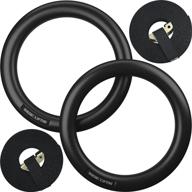 nordic lifting gymnastic rings and straps - heavy duty for gymnastics, crossfit, fitness training - ultimate olympic home gym set - unbreakable pc plastic outperforms wood logo