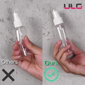 img 3 attached to 💦 ULG Plastic Refillable Atomizer Bottles: Perfect for Your Misty Needs