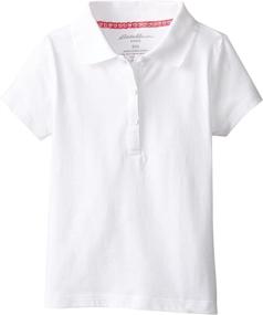 img 1 attached to Eddie Bauer Girls' Polo Shirt: Explore More Styles!