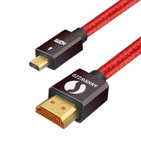 img 4 attached to 🔌 ANNNWZZD Micro HDMI to HDMI Cable 4k 60Hz: GoPro Hero 7 Black, Raspberry Pi 4, Sony A6000 A6300, Nikon B500, Lenovo Yoga 3 Pro - Buy Now!