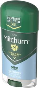 img 2 attached to 🌿 Mitchum Men's Unscented Gel Deodorant, 2.25oz, Pack of 2