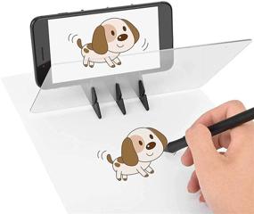 img 4 attached to Transforming Art with DIY Drawing Tracing Pad: Acrylic Comic Reflection Optical Drawing Board for Mobile Phone, Tablet & Computer Projection Copying Station – Ideal Gift for Kids, Students, Sketching