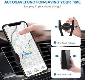 img 3 attached to 📱 iVoler 3-in-1 Car Phone Mount: Dashboard, Windshield, Air Vent Holder for iPhone, Samsung Galaxy Note, and More