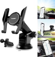 📱 ivoler 3-in-1 car phone mount: dashboard, windshield, air vent holder for iphone, samsung galaxy note, and more logo