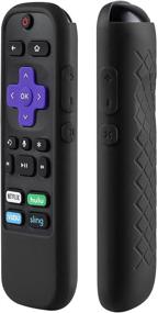 img 2 attached to 📱 Symotop Silicone Protective Cover for Roku 3600R/3800/3900/Voice RCAL7R Remote - Black