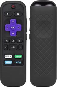 img 4 attached to 📱 Symotop Silicone Protective Cover for Roku 3600R/3800/3900/Voice RCAL7R Remote - Black