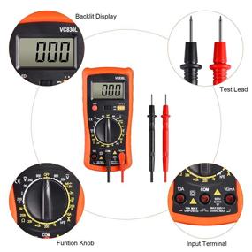 img 2 attached to 🔧 Digital Multimeter - Ounic Volt Meter Tester with Amp Meter, Voltmeter, Circuit Tester, and Resistance Meter