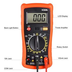 img 3 attached to 🔧 Digital Multimeter - Ounic Volt Meter Tester with Amp Meter, Voltmeter, Circuit Tester, and Resistance Meter