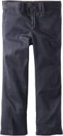 👖 dickies girls' stretch straight leg pants - enhancing comfort and style for fashion-savvy individuals logo