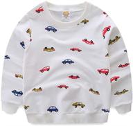 👦 littlespring little boys cartoon sweatshirt: long sleeve pullover for casual comfort logo