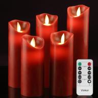 vinkor flameless candles battery operated candles 4&#34 logo