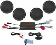 🔊 pyle marine receiver speaker kit - premium 4-channel amplifier with waterproof 6.5” speakers (4), mp3/ipod compatibility, remote control, and power protection - plmrkt4b logo