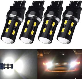 img 4 attached to XINYANG 4PCS 3156 3157 LED Bulb - High Power 18SMD-5630 Chipsets - White 6000K - Car Truck Backup Reverse Brake Tail Turn Signal Daytime Running Parking Lights