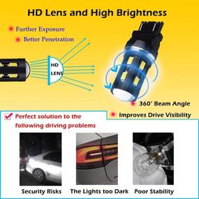 img 1 attached to XINYANG 4PCS 3156 3157 LED Bulb - High Power 18SMD-5630 Chipsets - White 6000K - Car Truck Backup Reverse Brake Tail Turn Signal Daytime Running Parking Lights