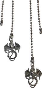 img 3 attached to 🐉 Enhance Your Décor with the Dragon Fan Light Pull Chain Replacement Set in Silver Tone 3.2mm