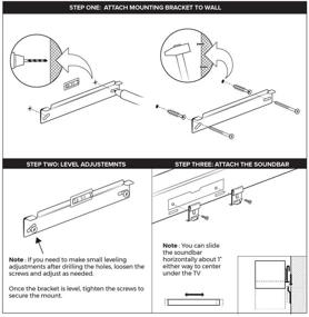 img 1 attached to Крепежный комплект для звуковой панели Bose Solo 5: обеспечивает удобную регулировку уровня и центрирование, от HumanCentric