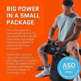 img 4 attached to 💪 JAWKU Muscle Blaster Mini: Cordless Percussion Massage Gun for Deep Tissue Relief, Ultra Silent & Rechargeable Handheld Stimulation!