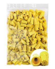 img 4 attached to 🔌 Efficient and Reliable: 500Pcs Yellow Wire Connector - Electrical Wire Cap