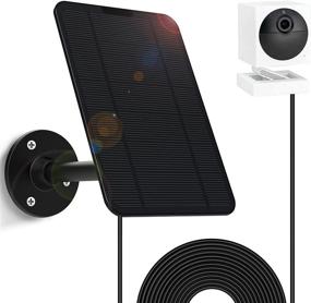 img 4 attached to 🌞 [2021 Updated Version] 4w 5V Solar Panel for Wyze Cam Outdoor - Includes Secure Wall Mount, 13.1ft Power Cable (1-Pack) - Not Compatible with Wyze V3/V2/Pan