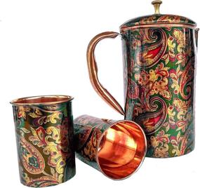 img 3 attached to 🍶 Printed Pitcher Tumbler by Rastogi Handicrafts