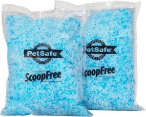 img 4 attached to PetSafe ScoopFree Premium Crystal Cat Litter - 2 Bags (4.5 lbs Each) - 🐾 Compatible with All Regular Litter Boxes, Rapid Absorption vs Clay Clumping, Minimal Tracking for Cleaner Surroundings